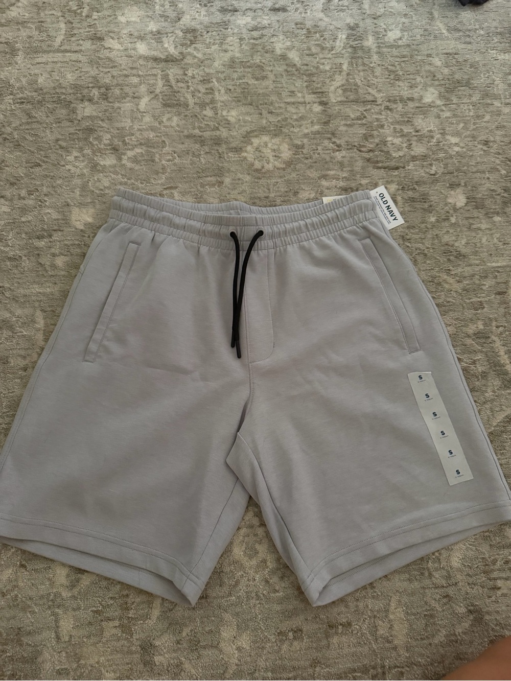 Old Navy Light Gray Athletic Drawstring Shorts